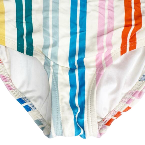 Hanna Andersson Rainbow Stripe One Piece Swimsuit Size 110m (5) - Picture 3 of 6